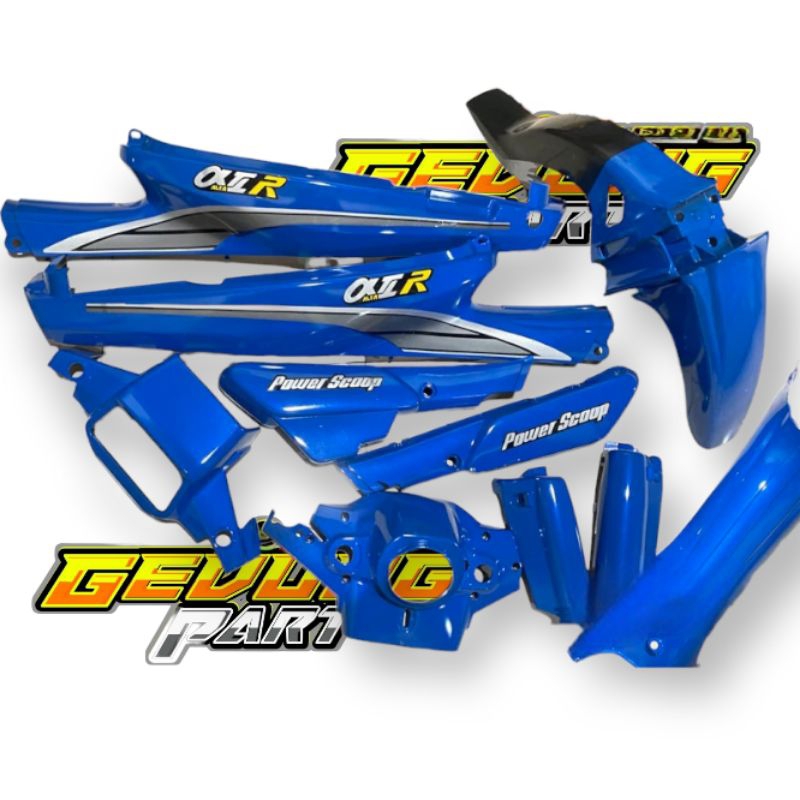 Cover Body Yamaha Alfa Warna Biru Set Stiker Abu² Full Set Bodi Halus Yamaha Alfa Warna Biru Set Sti