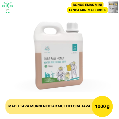 

Madu Murni Asli Tava 1000gr Nektar Multiflora Java 100% Pure Raw Honey