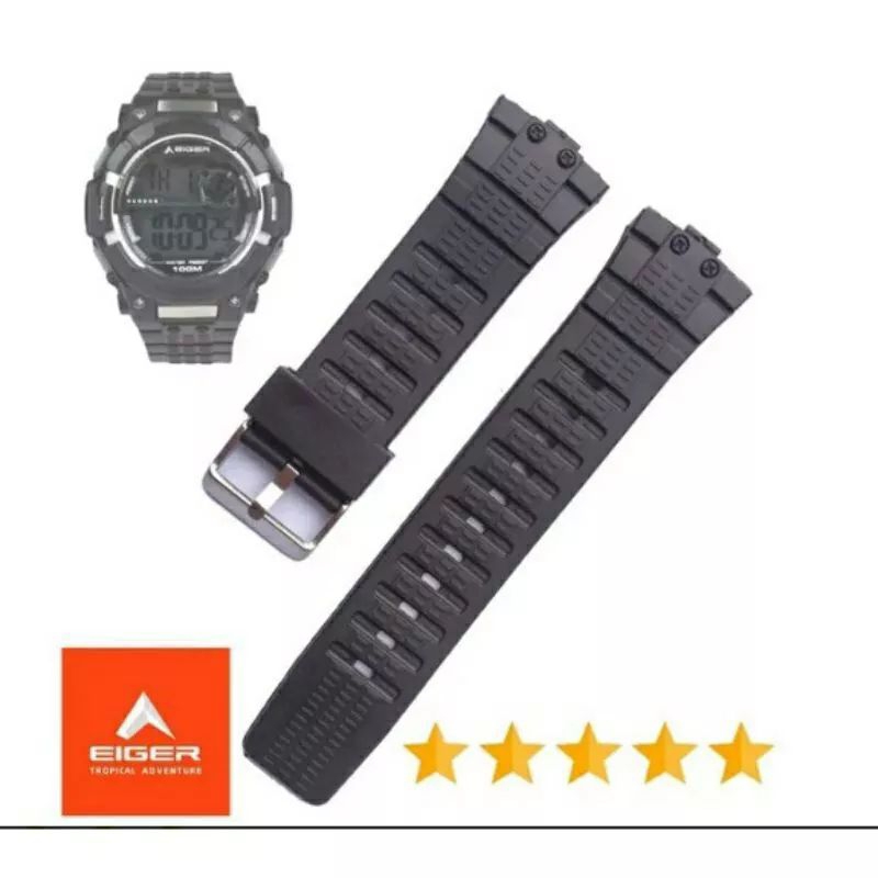 Tali Jam Tangan Eiger Iyw0080 Ls80 Rubber ls82
