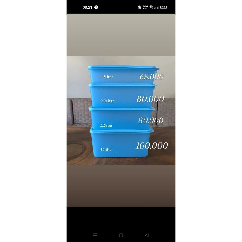 Tupperware @tupperware #tupperware original isi 4 kotak besar