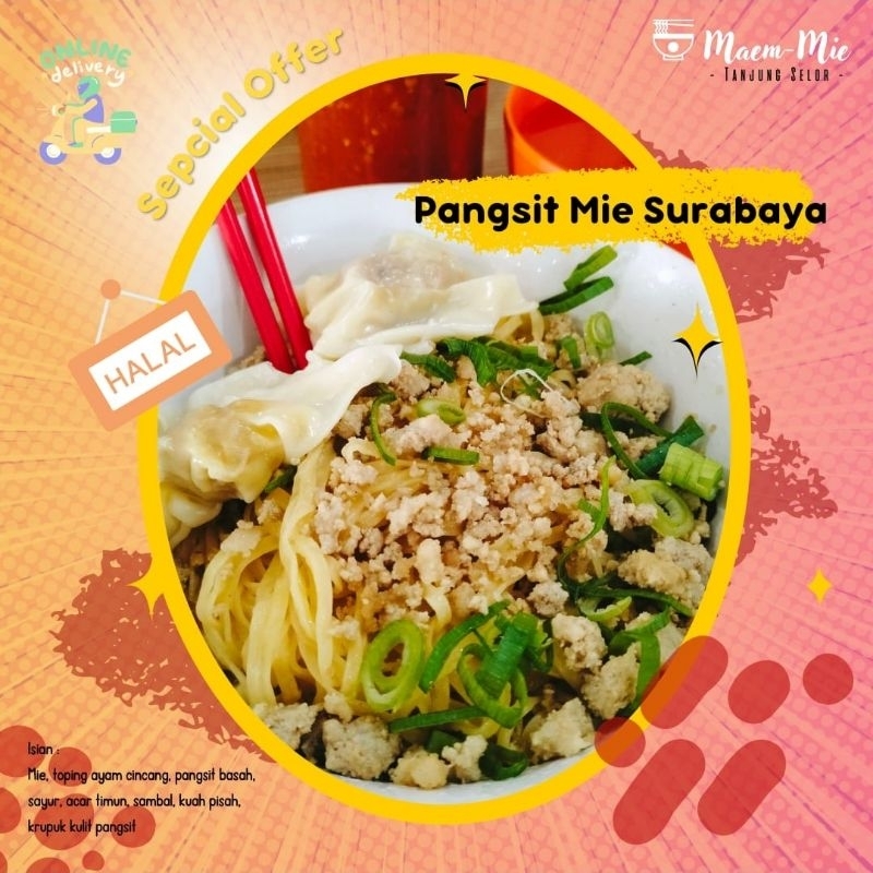 

Maem-Mie | Mie Bakmie Yamien Dengan Toping Ayam Cincang