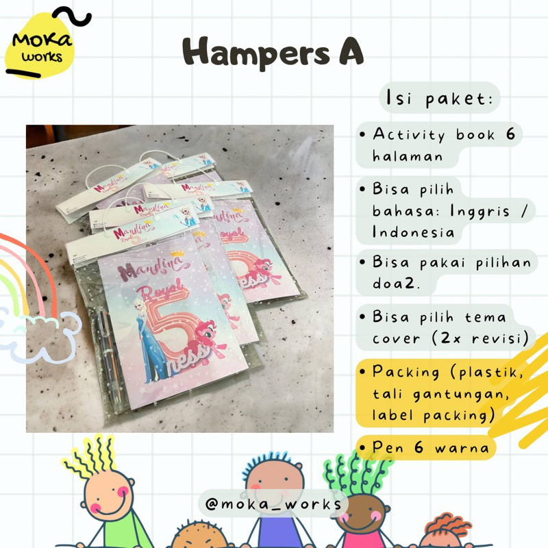 

Hampers Gypsum Painting Anak / Activity Book Anak / Hampers ultah Anak / Hampers Premium / Souvenir ultah anak
