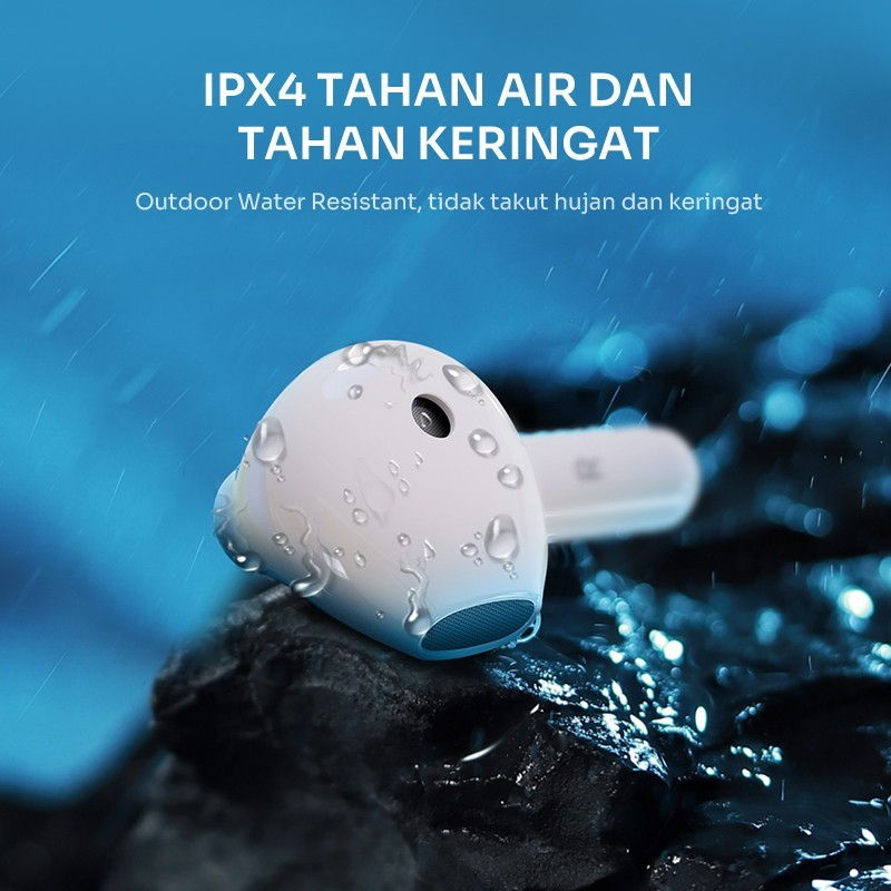 TWS ROBOT T60 Airbuds Earphone Bluetooth 5.3 Wireless