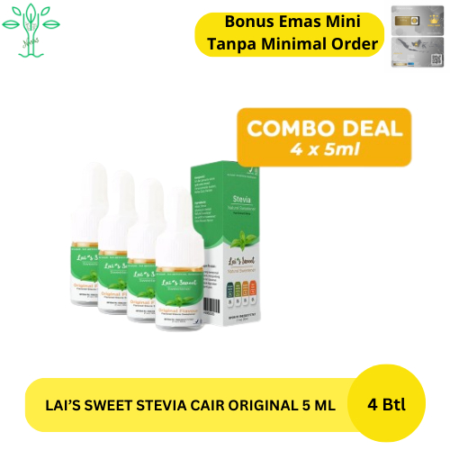 

Lai's Sweet Stevia Cair Paket hemat 5 ml 4 Botol