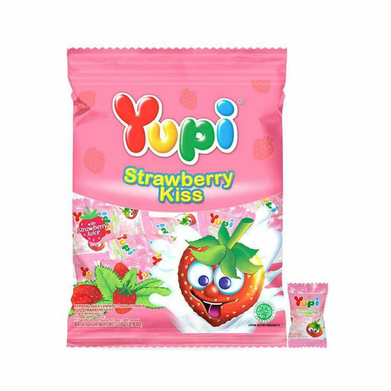 

Yupi Gummy Strawberry Kiss 110gr