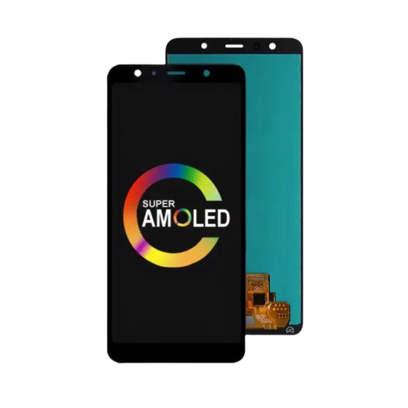 LCD TOUCHSCREEN SAMSUNG GALAXY A750 A7 2018 AMOLED ORIGINAL / Presisi Dipasang Original
