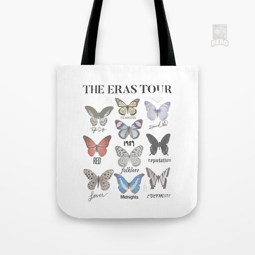 Tote Bag Kanvas Taylor Swift Butterfly Swiftie Vintage 90s