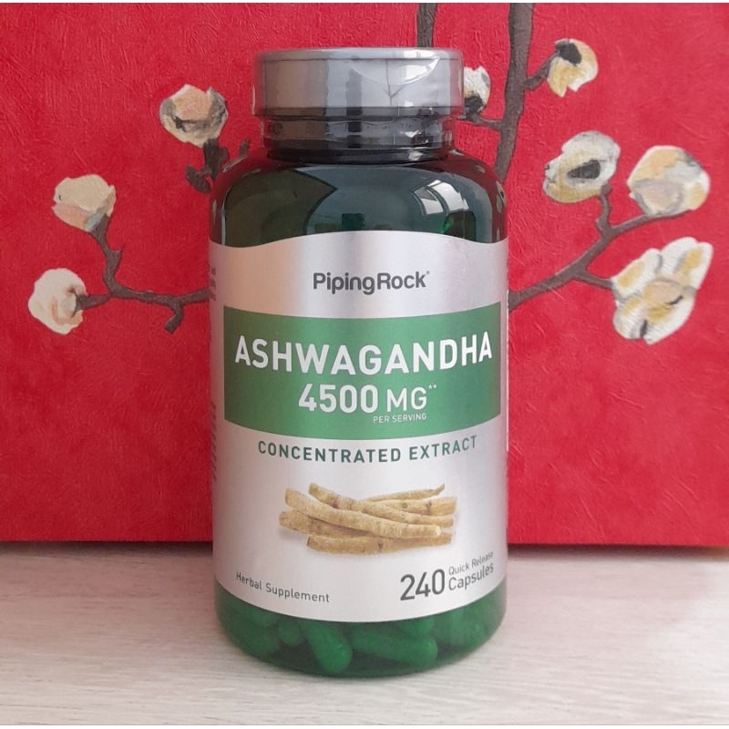 Piping Rock Ashwagandha 4500 MG 240 Capsules Original USA