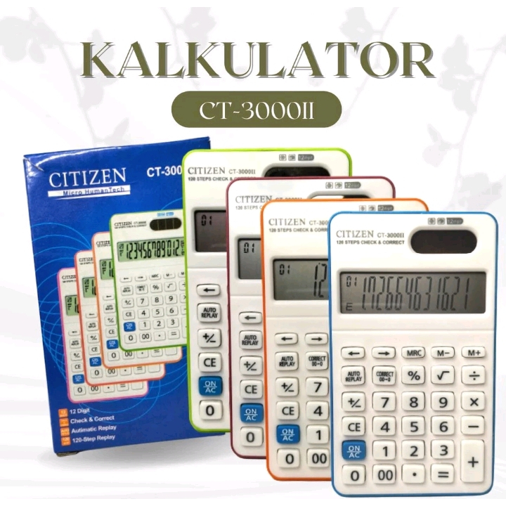 

Kalkulator Saku Citizen CT - 3000 Mini