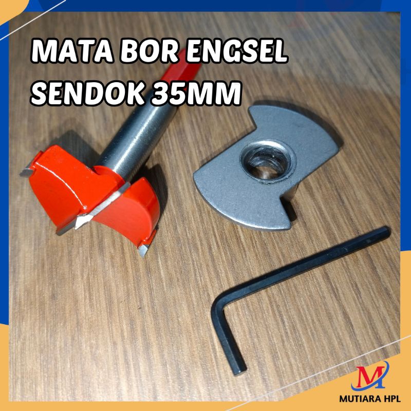 Mata Bor Engsel Sendok 35mm / Lubang Engsel Sendok