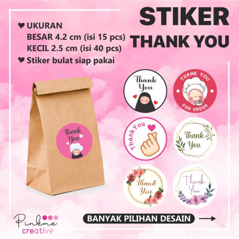 

STIKER LABEL THANK YOU SIAP PAKAI