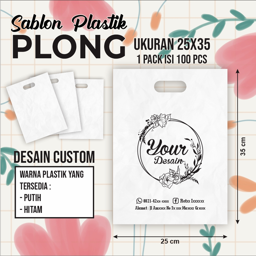 

PLASTIK SABLON PLONG/MURAH