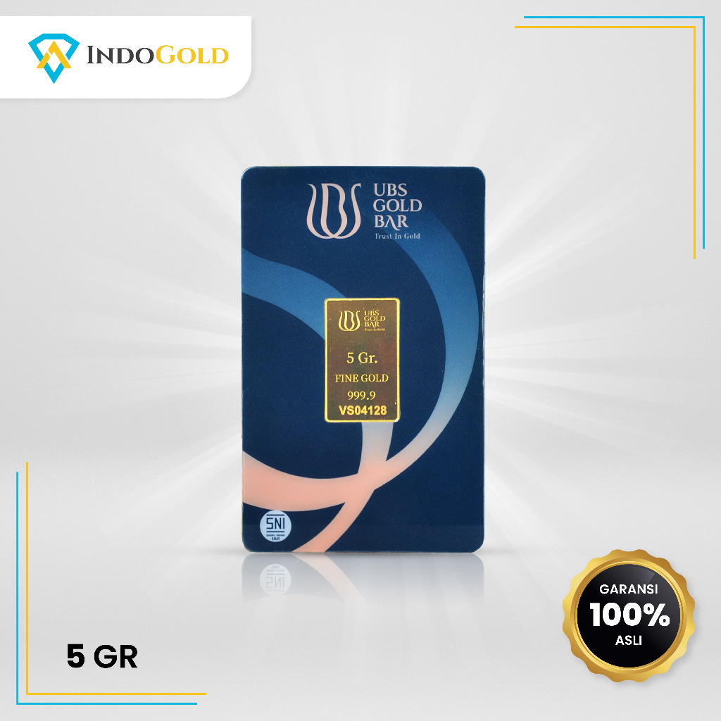 Emas UBS 5 Gram Logam Mulia,Garansi Uang Kembali Include Sertifikat