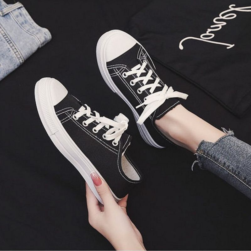 Sepatu Sneakers Wanita Kanvas Sepatu Import Korea