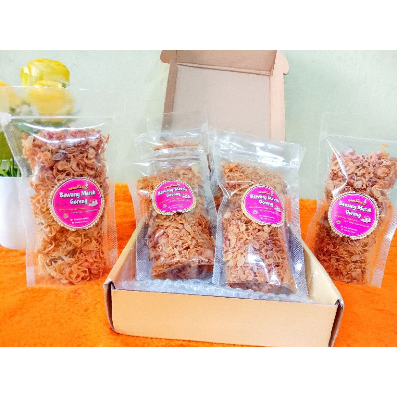 

Bawang Merah Goreng Asli / Murni 50 gram (Brambang Goreng)