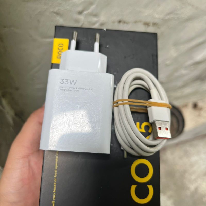 Carger Xiaomi Poco X5 33 watt Bekas copotan original
