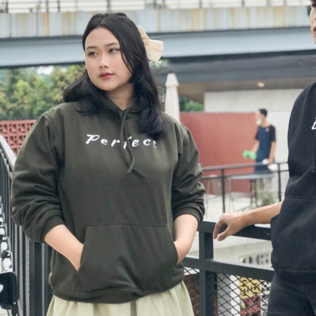 SABIENA CLOTHING - HOODIE PRIA/WANITA WARNA ARMY