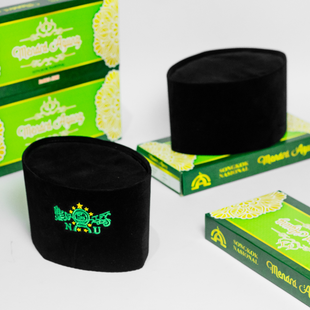 Songkok Hitam NU Dewasa Tinggi 12 cm Peci Sufi Tinggi 12 Premium Quality