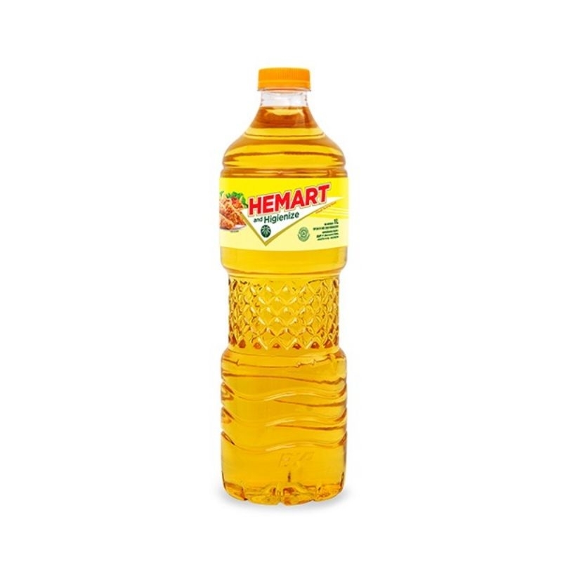 

Minyak goreng hemart 1 liter botol