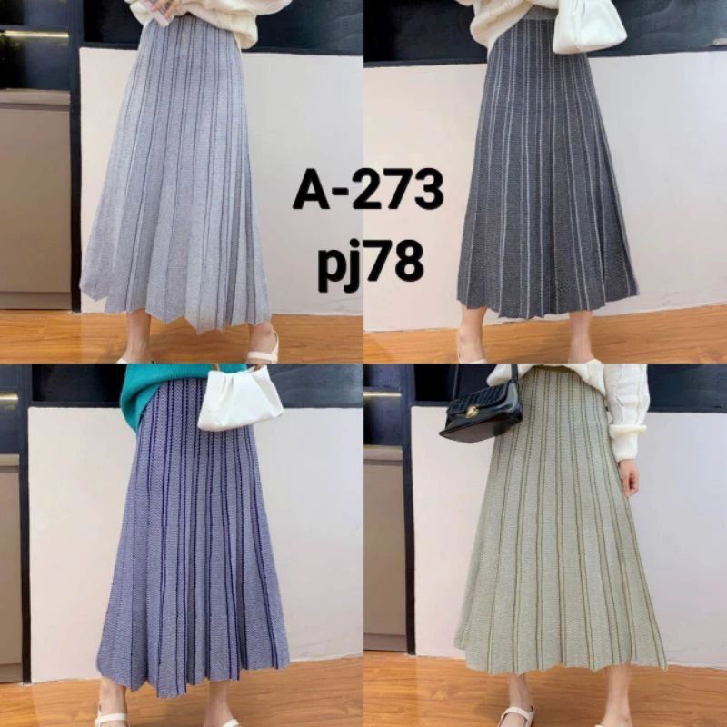 [A-273] Rok Knit Skirt Rajut Import Motif, Rok Rajut Premium Korean Style