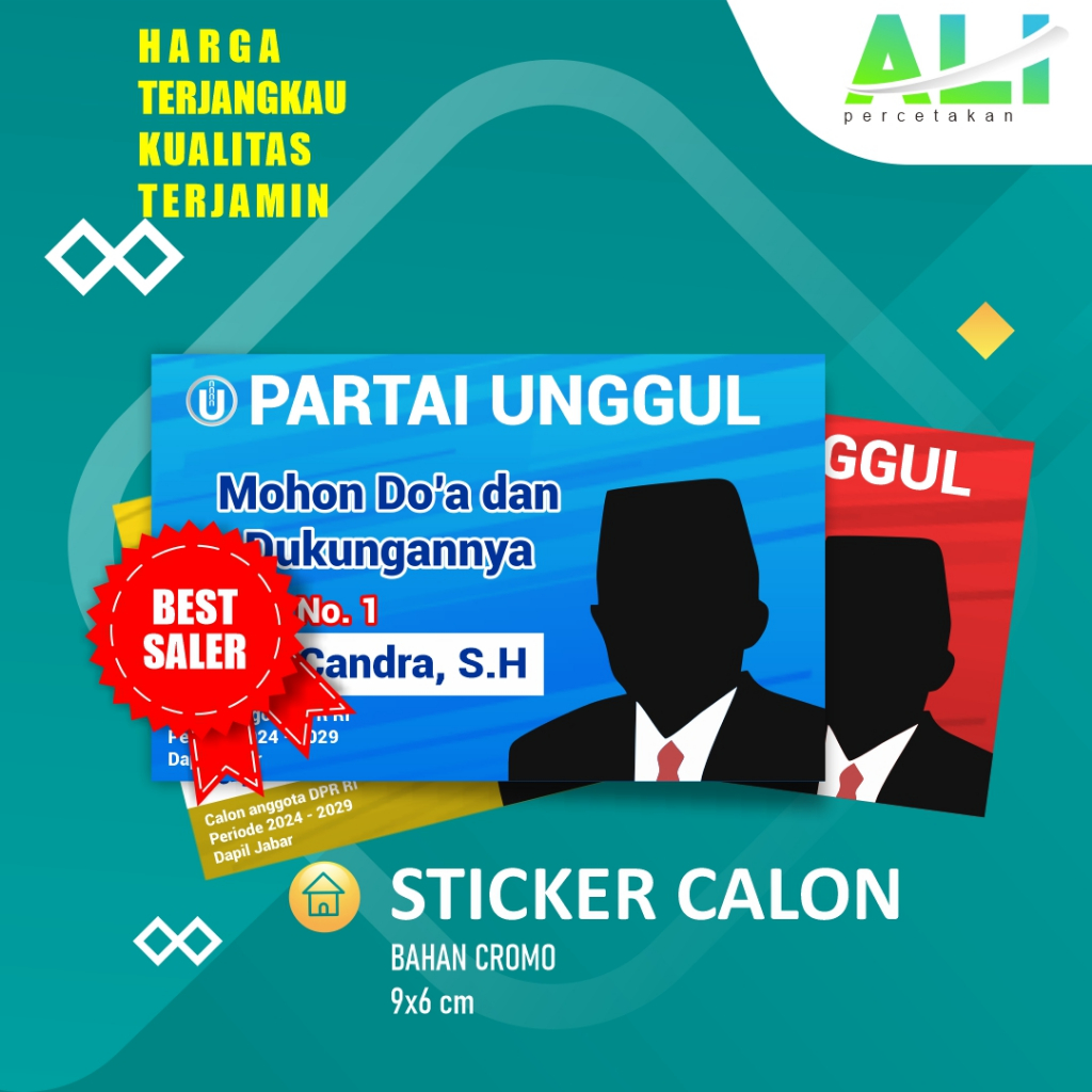 

CETAK CUSTOM STICKER PEMILU LEGISLATIF FREE DESIGN