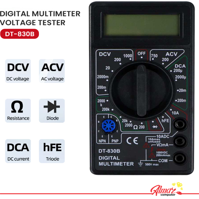 Multimeter DT380B Avo Meter Multitester Avometer Digital DT-830B