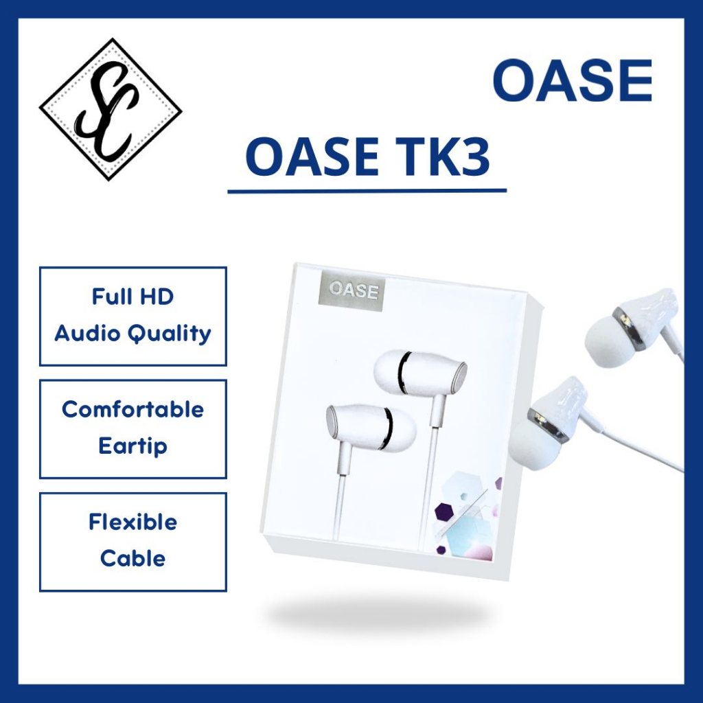 SC_PHONE OASE Earphone Headset TK3 Original
