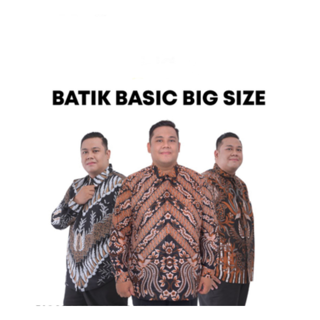 Kemeja Batik Pria Lengan Panjang - Baju Batik Pria - Kemeja Batik Pria Jumbo M L XL XXL 3XL 4XL 5XL