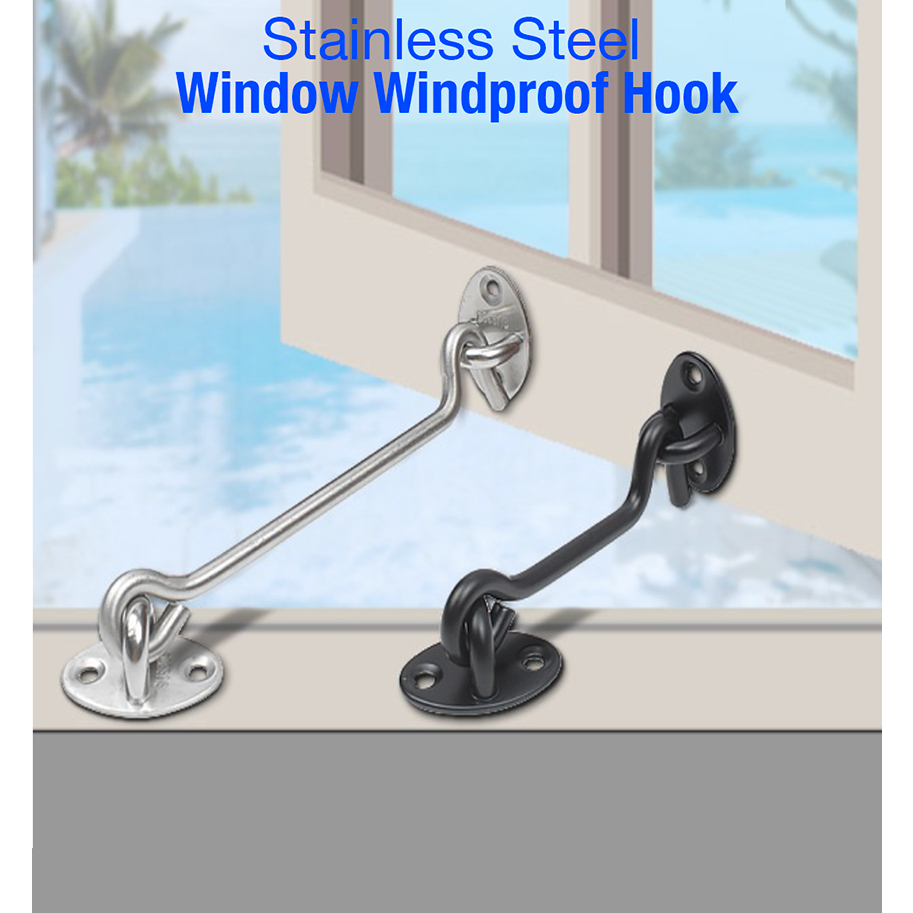 Hak angin Hook Pengait penahan jendela Stainless Steel