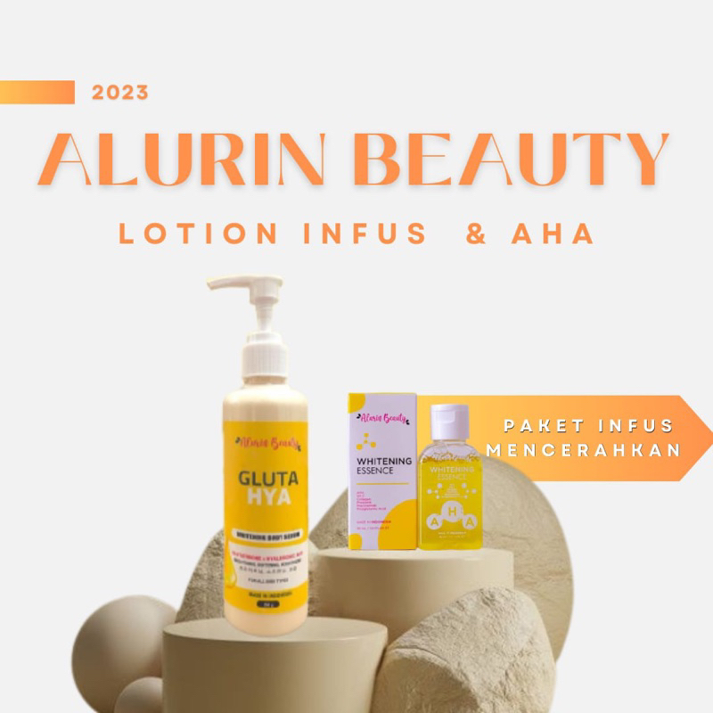 PAKET WHITENING INFUS ( lotion + AHA ) ALURIN