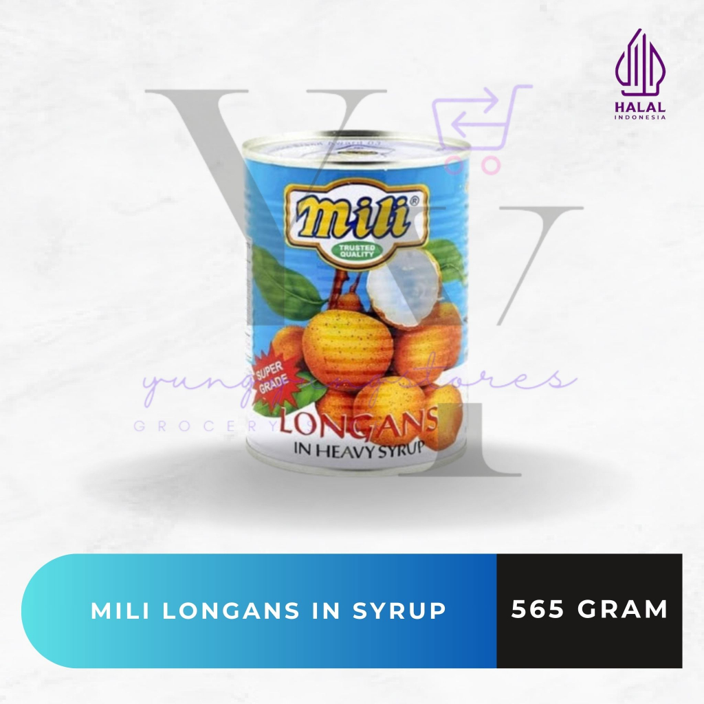 

Mili Brand Longan In Syrup / Buah Lengkeng Kaleng 565 Gram