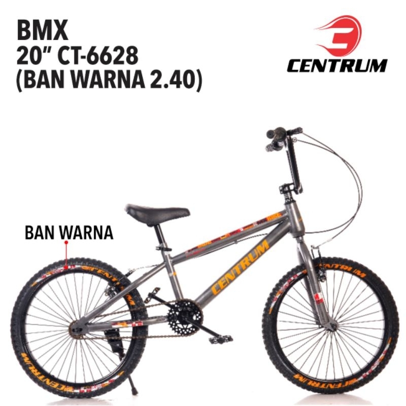 SEPEDA ANAK BMX 20" CENTRUM 6628 BAN MOTIF