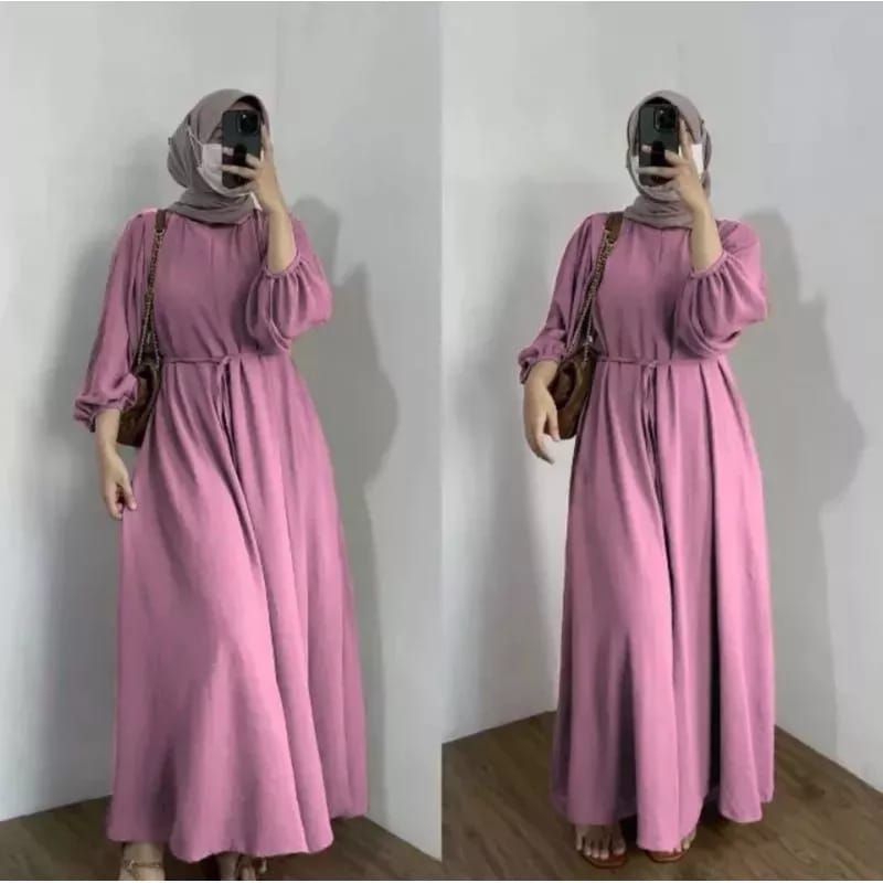 UKURAN S M L XL XXL DANIRA DRESS CRINCLE AIRFLOW GAMIS TERBARU