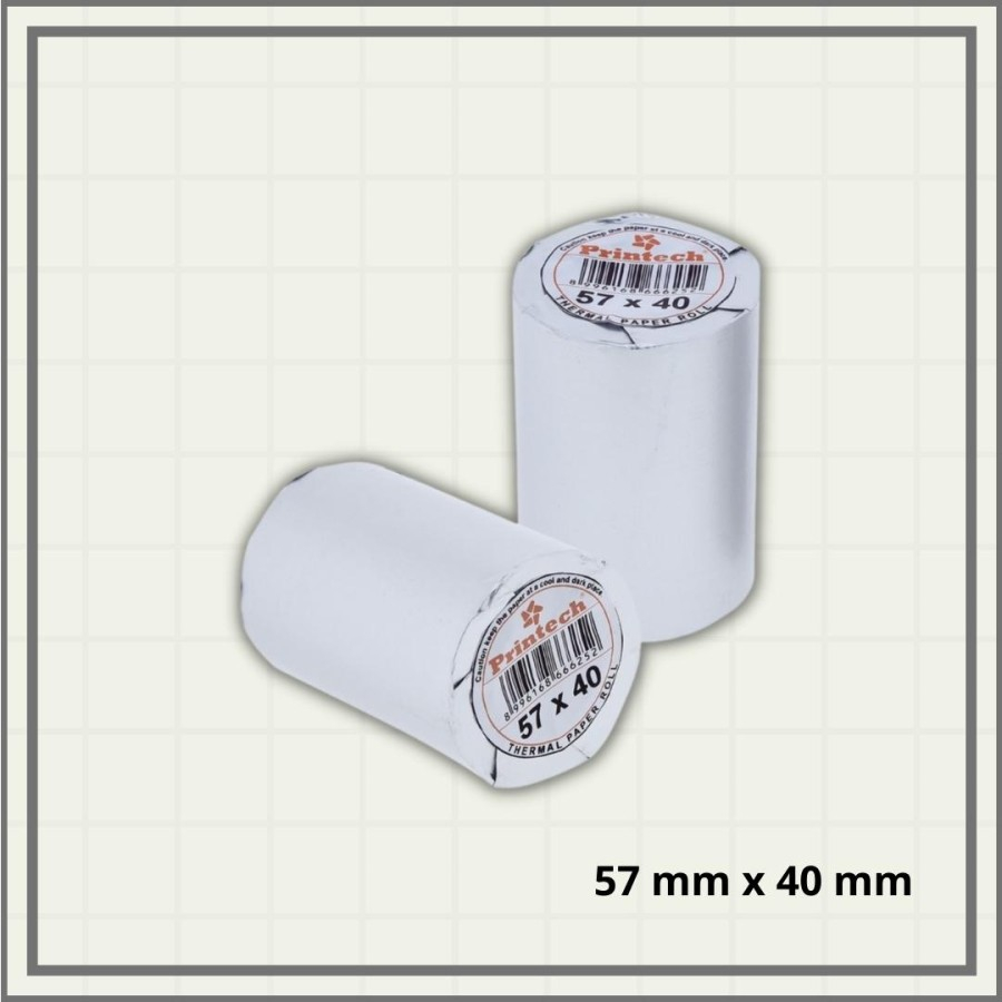 

Kertas Thermal Kasir Struk Paper Roll 57x40 mm / 58x40 mm / 10 Roll