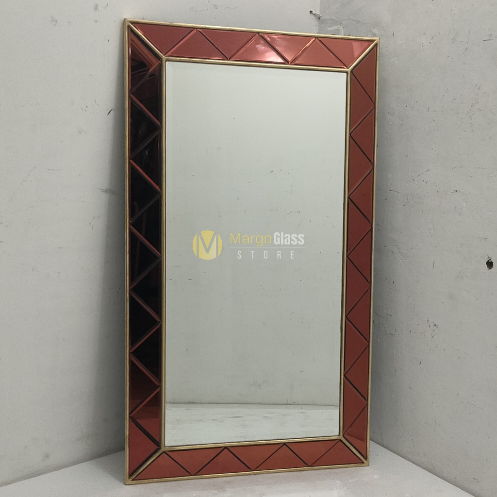 Cermin Dinding Persegi Panjang / Cermin Hiasan Dinding / Dekorasi Cermin Hias
