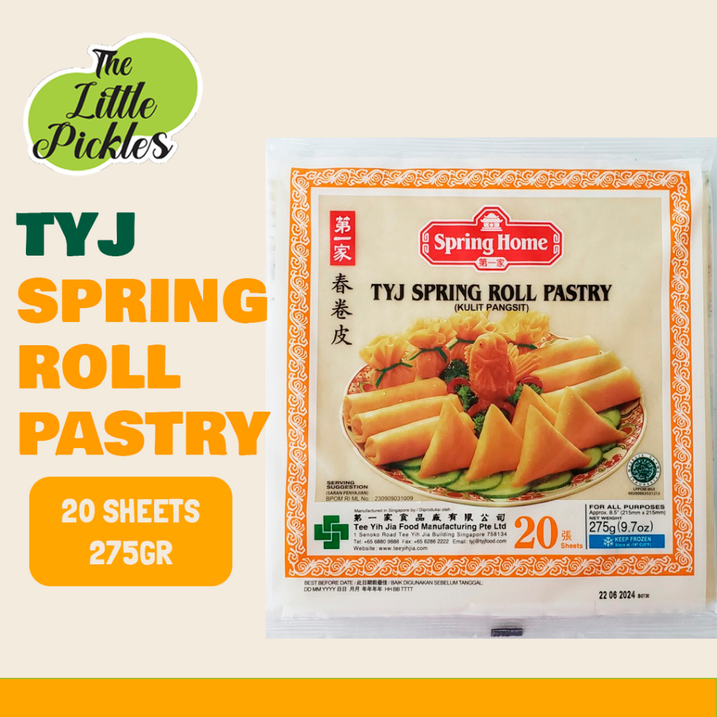 

Kulit lumpia TYJ spring roll / kulit pangsit TYJ / spring roll TYJ pastry halal MUI