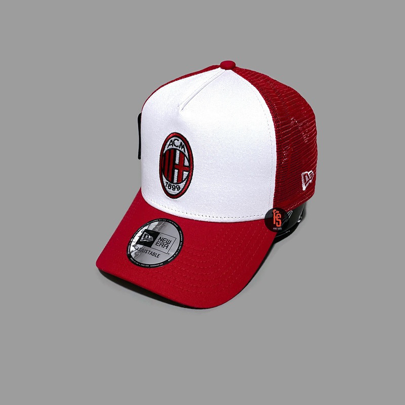 TOPI NEW ERA ORIGINAL 940 TRUCKER CORE AC MILAN RED WHITE