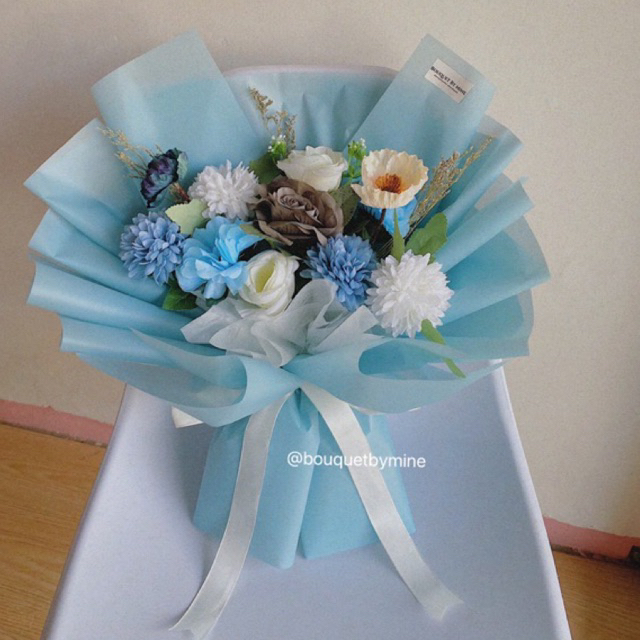 Bouquet Artificial Flower Buket Bunga Palsu Buket Bunga imitasi Small Ukuran Kecil Medium