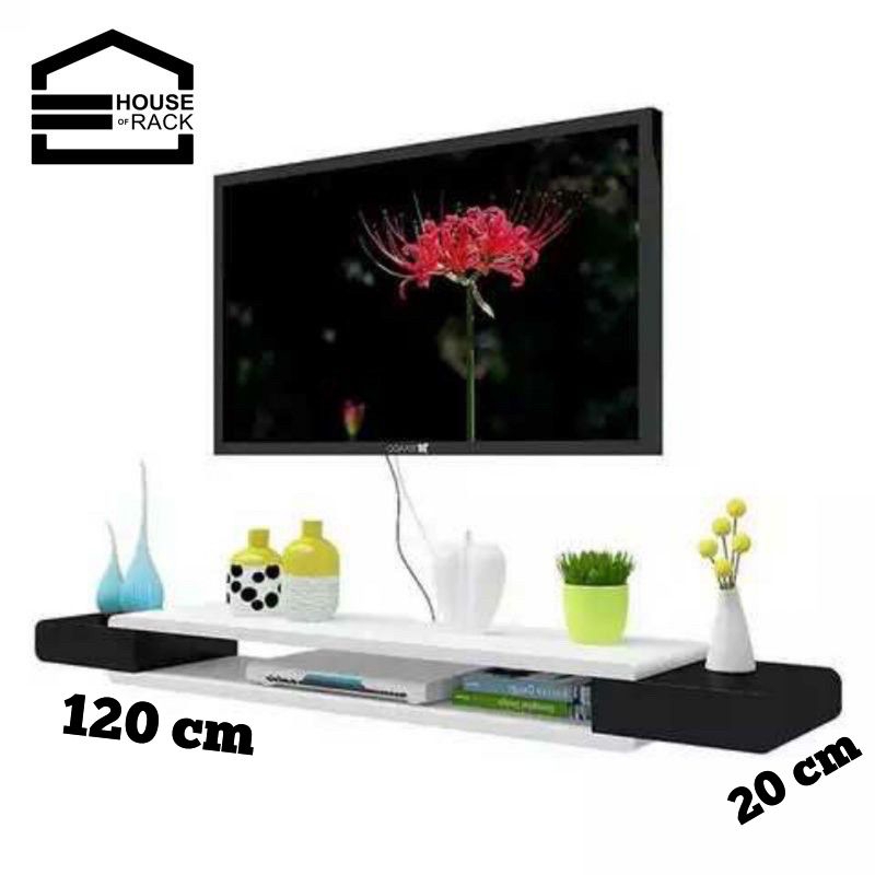 Rak tv Dinding Meja tv Gantung Hiasan Dinding Dekorasi Dinding Melayang