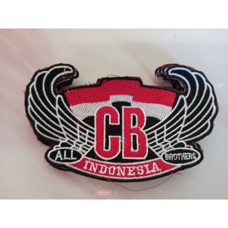 Bet Bordir/badge bordir komputer/bet dada CB Indonesia (ukuran kecil)