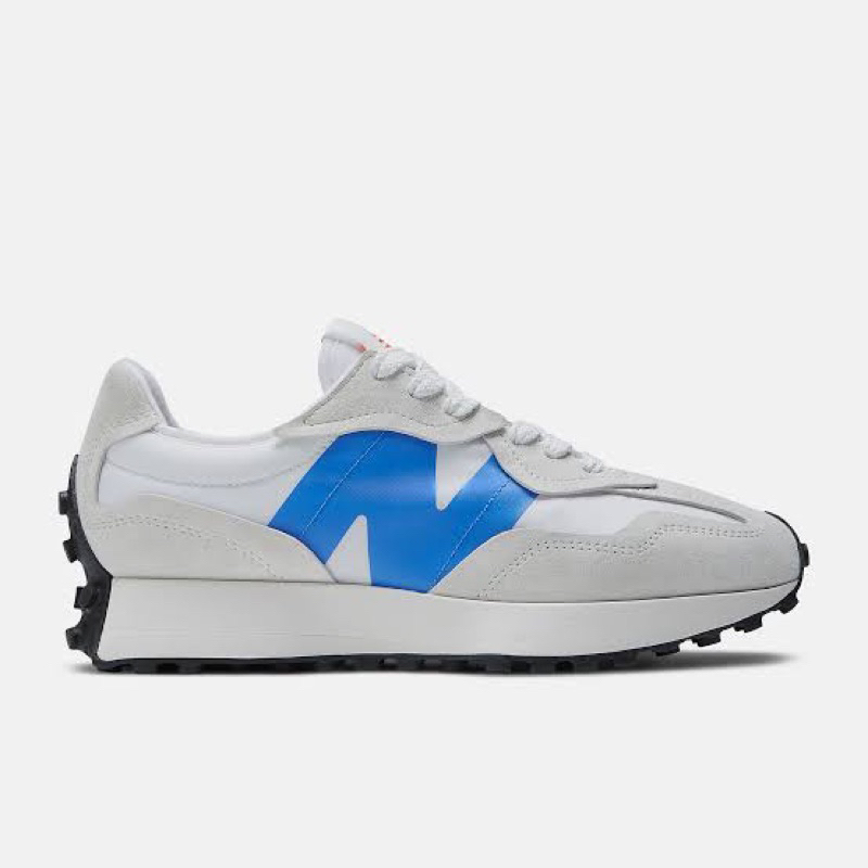 Sepatu Sneakers Pria New Balance 327 White and Blue (U327WEB)