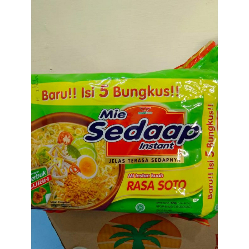 

MIE SEDAAP RASA SOTO isi 5 pcs