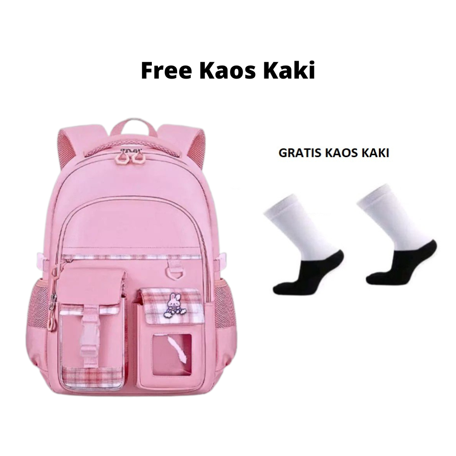 BTM STORE_Ransel wanita Remaja Perempuan Populer Virall Terbaru Korean style Murah Mewah Backpack Tas Sekolah SD SMP SMA SMK