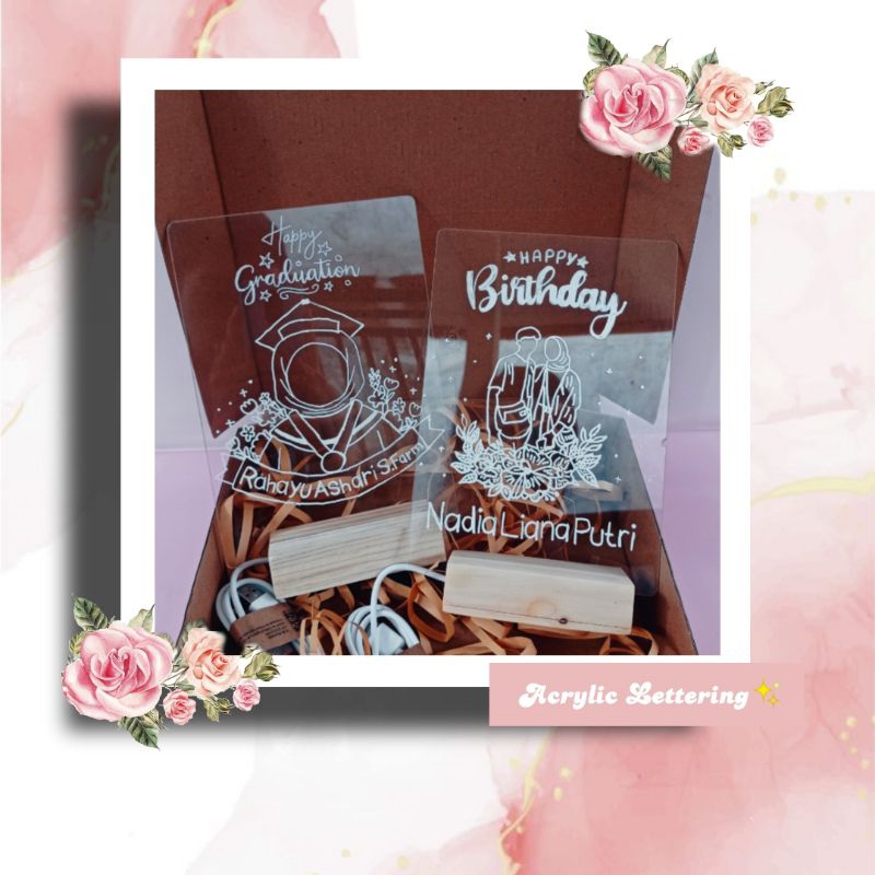 

GIFT BOX MURAH!!! | ACRYLIC LETTERING | AKRILIK CUSTOM