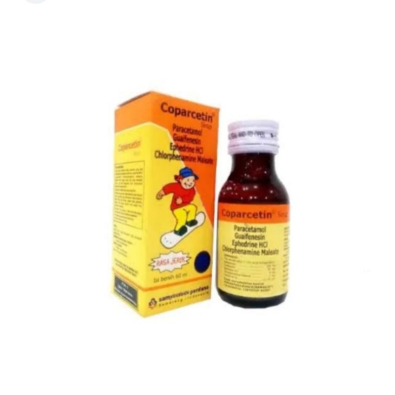 COPARCETIN ori - jeruk 60ml sirup untuk gejala flu