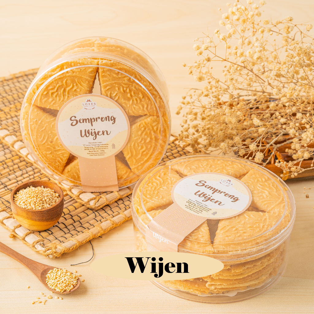 

LOVES SEMPRONG — Wijen — Kue Kering Loves Semprong Lipat Isi — Semprong Rasa Wijen