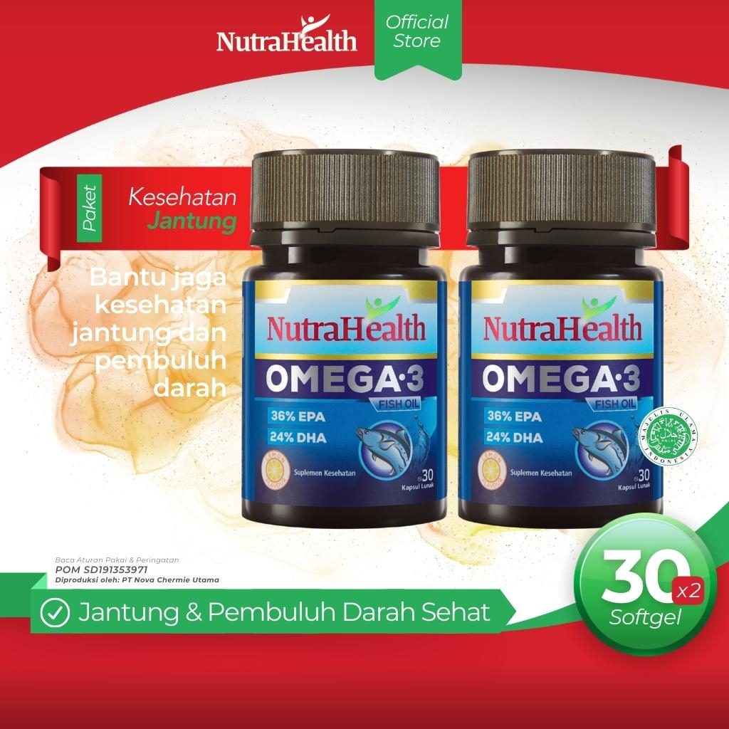 NutraHealth Omega 3 Fish Oil 36% EPA 24% DHA Twin Pack isi 30’s