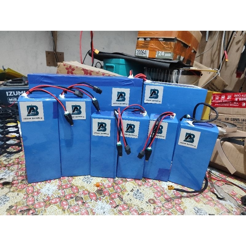 PROMO BATERAI LIFEPO4 36V 48V 60V 72V 21AH CELL BARU DAN COPOTAN