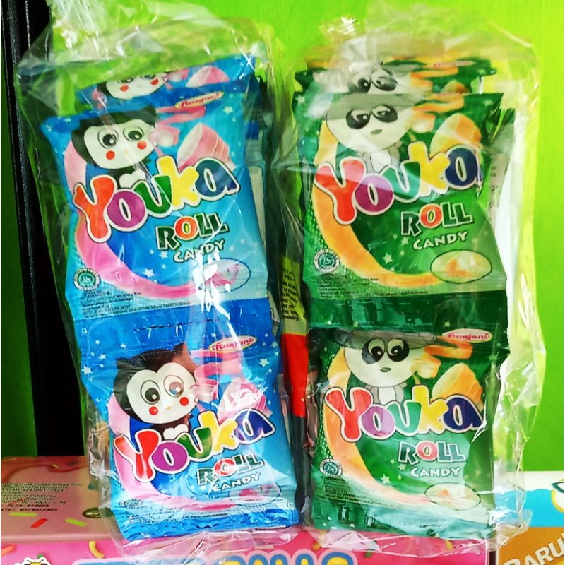 

Youka Roll Candi (permen gulung) 1 pack isi 20 sachet