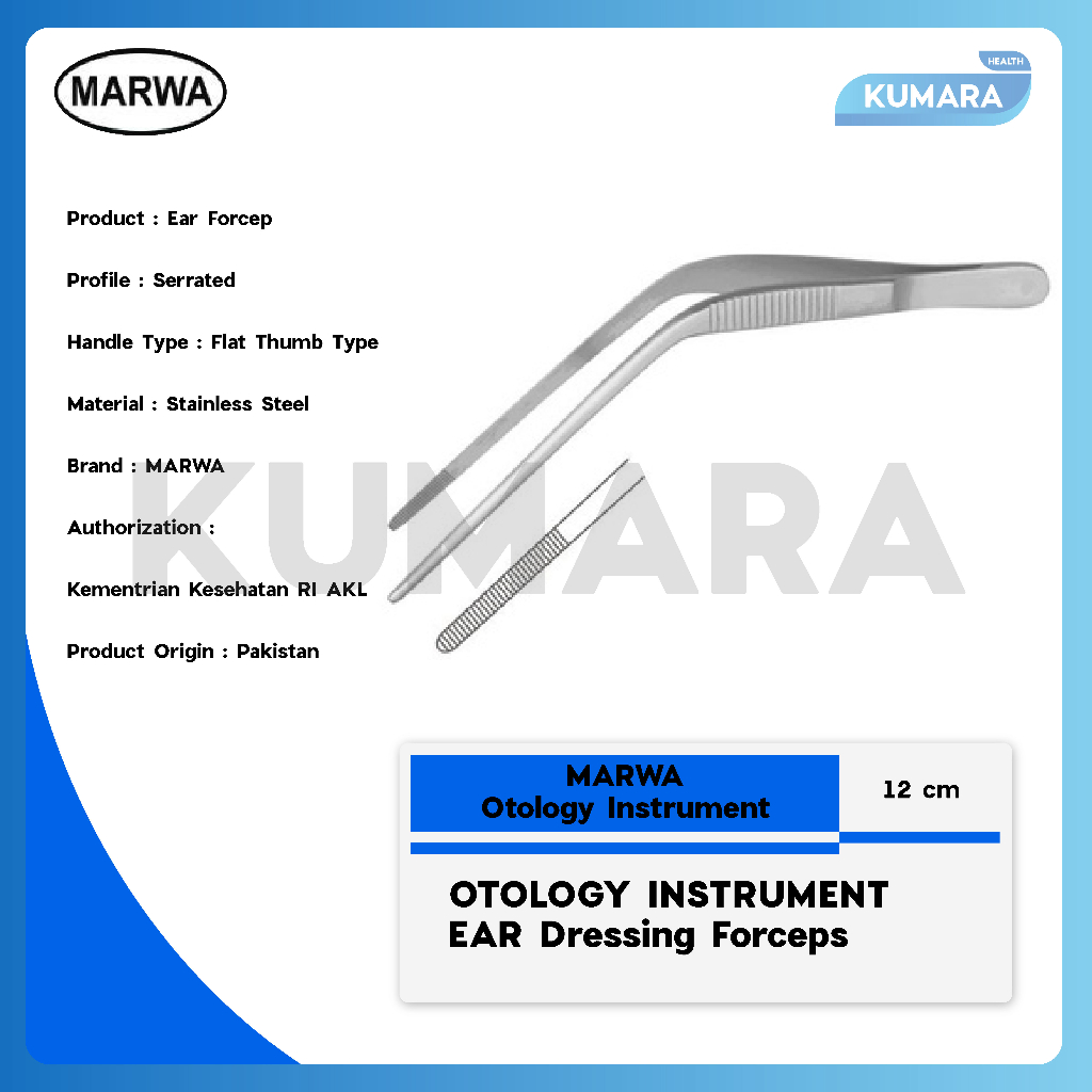 MARWA - Troeltsch Wilde Ear Forceps / Pinset Telinga / Ear Dressing Forceps
